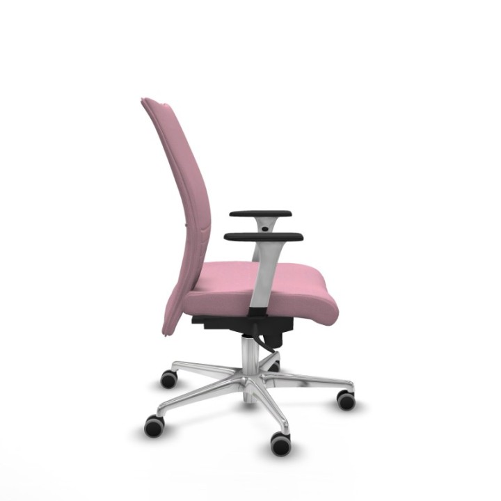 Albacete confidente sincro bali rosa brazos 1D blancos base aluminio ruedas 65mm engomadas