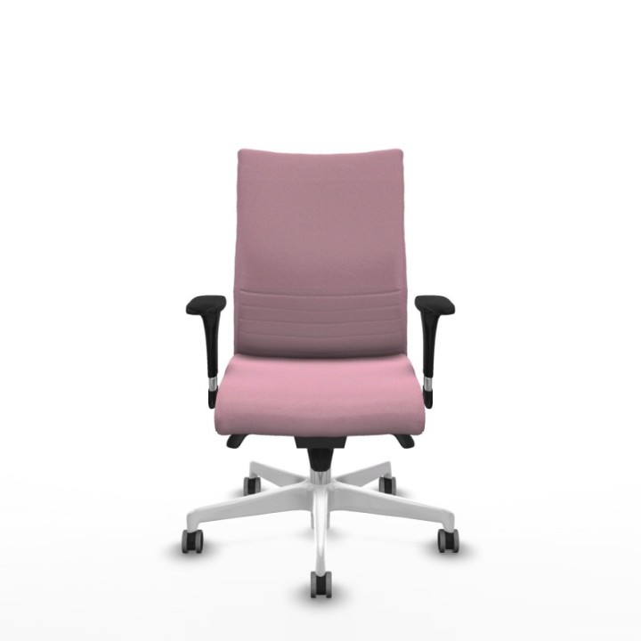 Albacete confidente sincro bali rosa brazos 1D base blanca ruedas 65mm engomadas