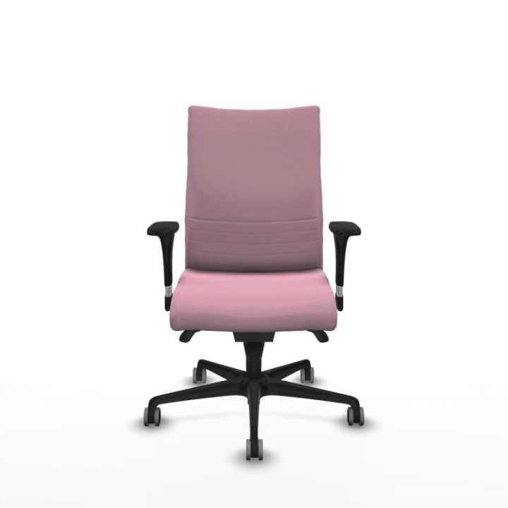 Albacete confidente sincro bali rosa brazos 1D base nailon ruedas 65mm engomadas