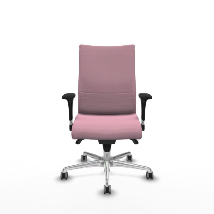 Albacete confidente sincro bali rosa brazos 1D base aluminio ruedas 65mm engomadas