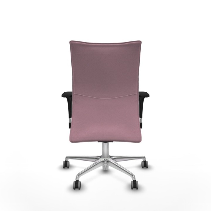 Albacete confidente sincro bali rosa brazos 1D base aluminio ruedas 65mm engomadas