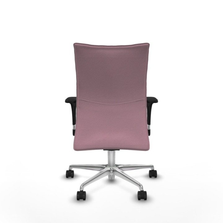 Albacete confidente sincro bali rosa brazos 1D base aluminio ruedas 65 mm nailon