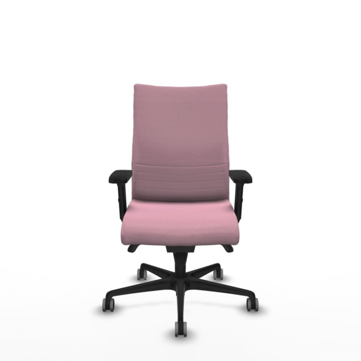 Albacete confidente sincro bali rosa brazos 2D base nailon ruedas 65mm engomadas