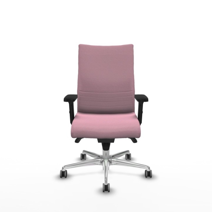 Albacete confidente sincro bali rosa brazos 2D base aluminio ruedas 65mm engomadas