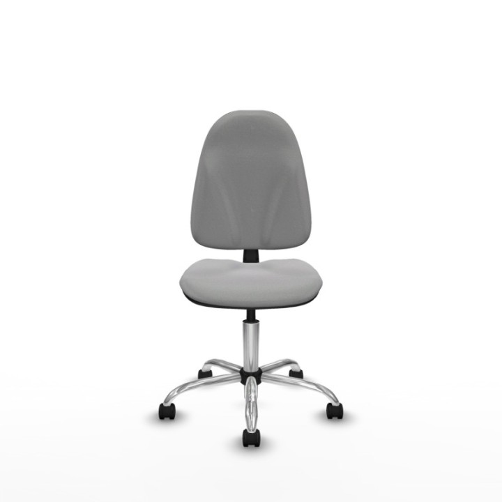 Algarra CP bali gris claro  base cromada ruedas nailon 50mm