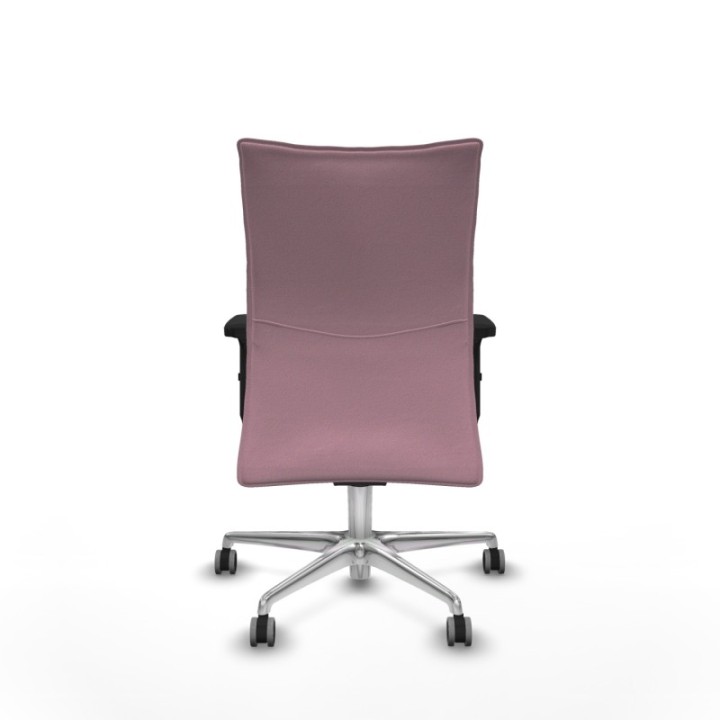 Albacete confidente sincro bali rosa brazos 2D base aluminio ruedas 65mm engomadas