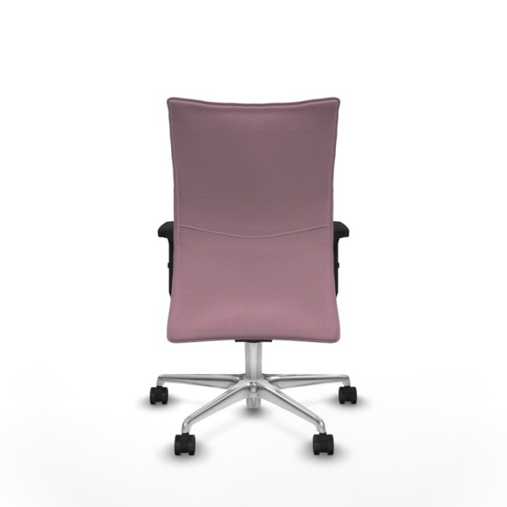 Albacete confidente sincro bali rosa brazos 2D base aluminio ruedas 65 mm nailon