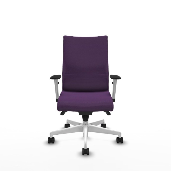 Albacete confidente sincro bali morado brazos 1D blancos base blanca ruedas 65 mm nailon