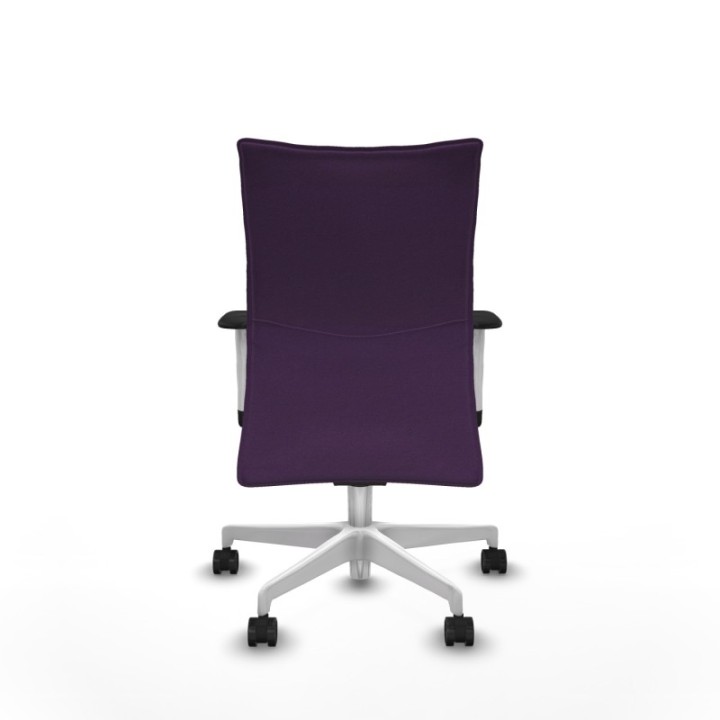 Albacete confidente sincro bali morado brazos 1D blancos base blanca ruedas 65 mm nailon