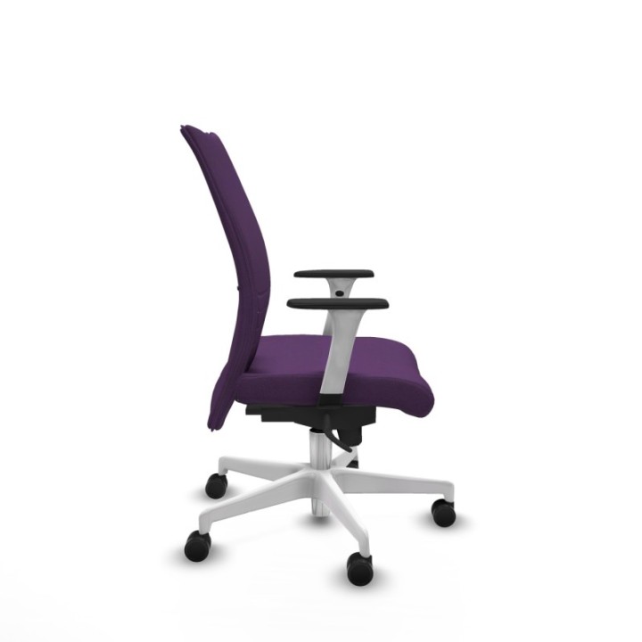 Albacete confidente sincro bali morado brazos 1D blancos base blanca ruedas 65 mm nailon