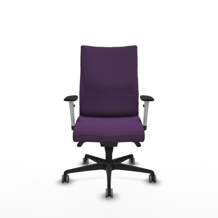 Albacete confidente sincro bali morado brazos 1D blancos base nailon ruedas 65mm engomadas