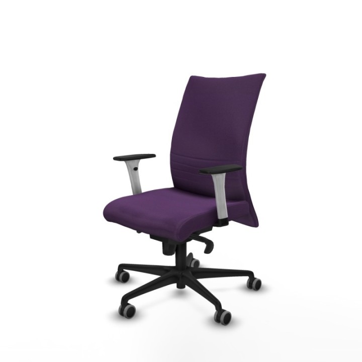 Albacete confidente sincro bali morado brazos 1D blancos base nailon ruedas 65mm engomadas