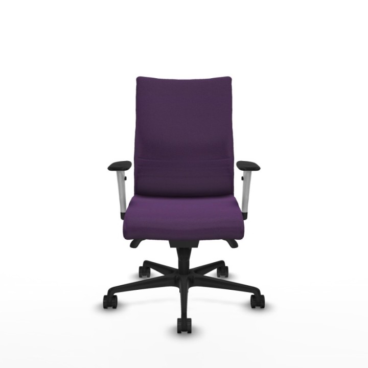 Albacete confidente sincro bali morado brazos 1D blancos base nailon ruedas 65 mm nailon