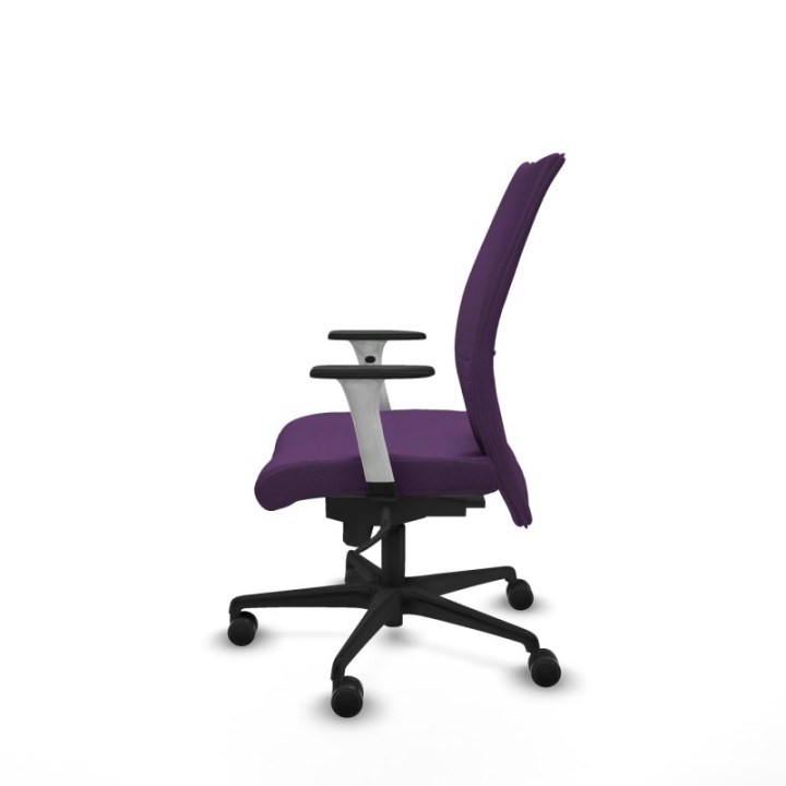 Albacete confidente sincro bali morado brazos 1D blancos base nailon ruedas 65 mm nailon