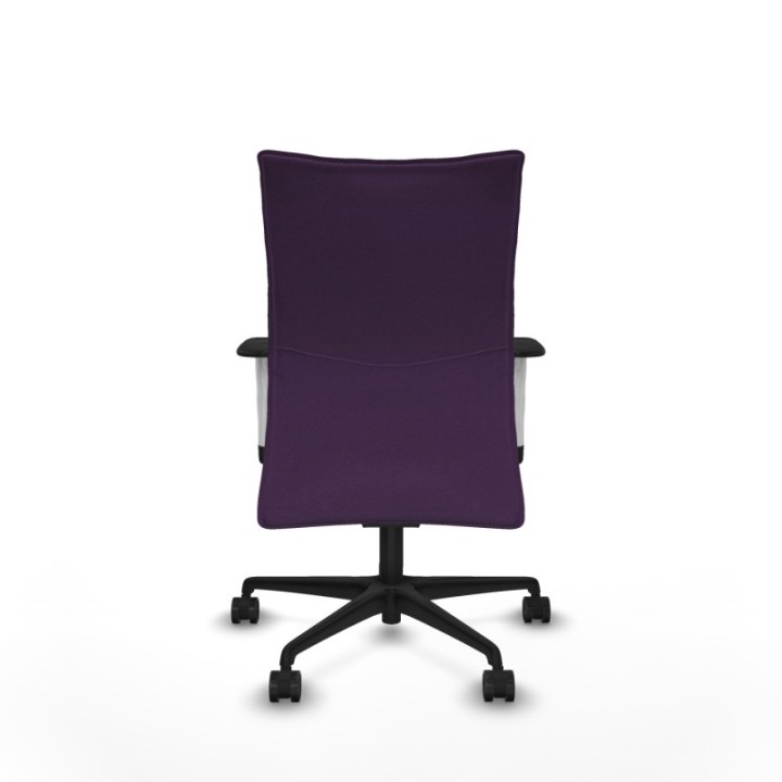 Albacete confidente sincro bali morado brazos 1D blancos base nailon ruedas 65 mm nailon