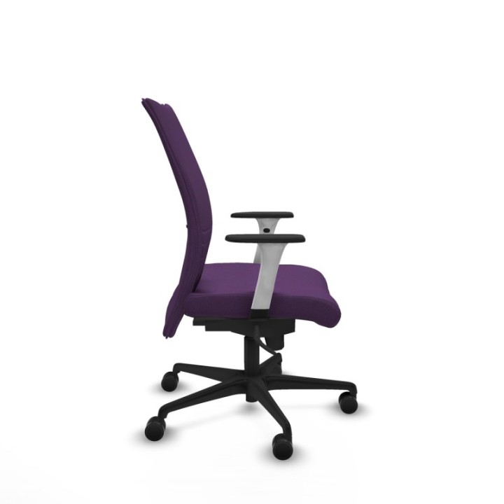 Albacete confidente sincro bali morado brazos 1D blancos base nailon ruedas 65 mm nailon