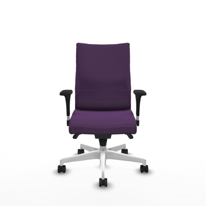 Albacete confidente sincro bali morado brazos 1D base blanca ruedas 65 mm nailon