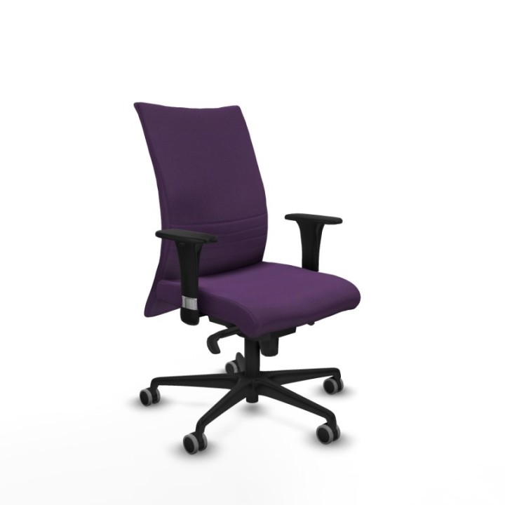 Albacete confidente sincro bali morado brazos 1D base nailon ruedas 65mm engomadas