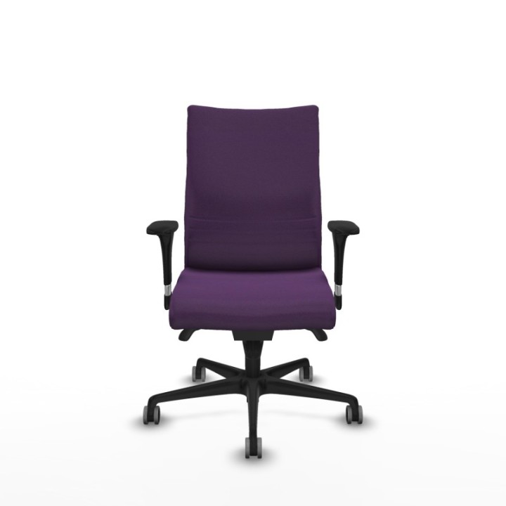 Albacete confidente sincro bali morado brazos 1D base nailon ruedas 65mm engomadas