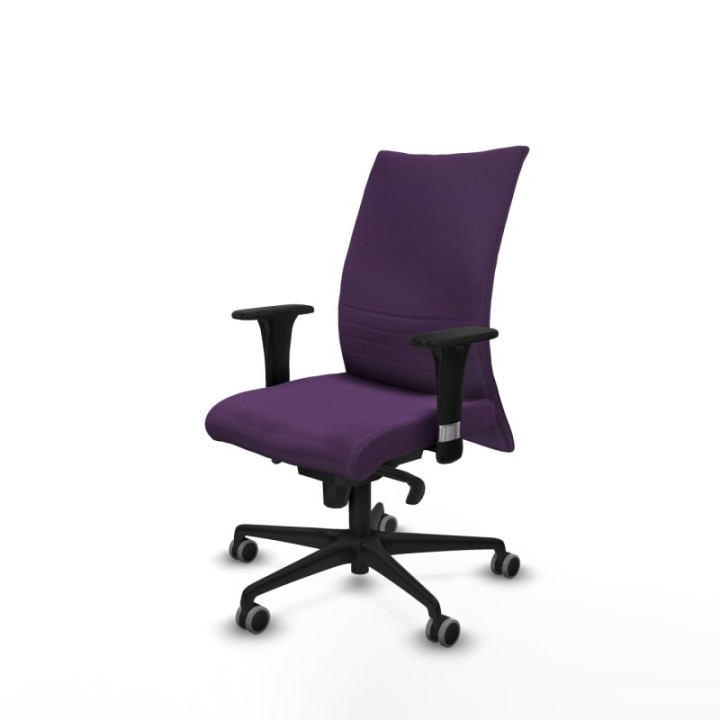 Albacete confidente sincro bali morado brazos 1D base nailon ruedas 65mm engomadas