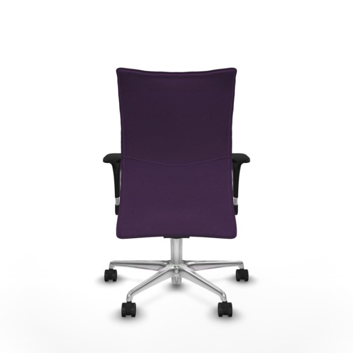 Albacete confidente sincro bali morado brazos 1D base aluminio ruedas 65 mm nailon