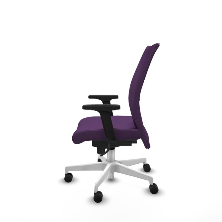 Albacete confidente sincro bali morado brazos 2D base blanca ruedas 65 mm nailon