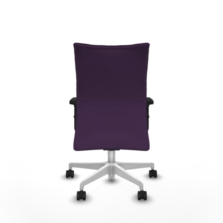 Albacete confidente sincro bali morado brazos 2D base blanca ruedas 65 mm nailon