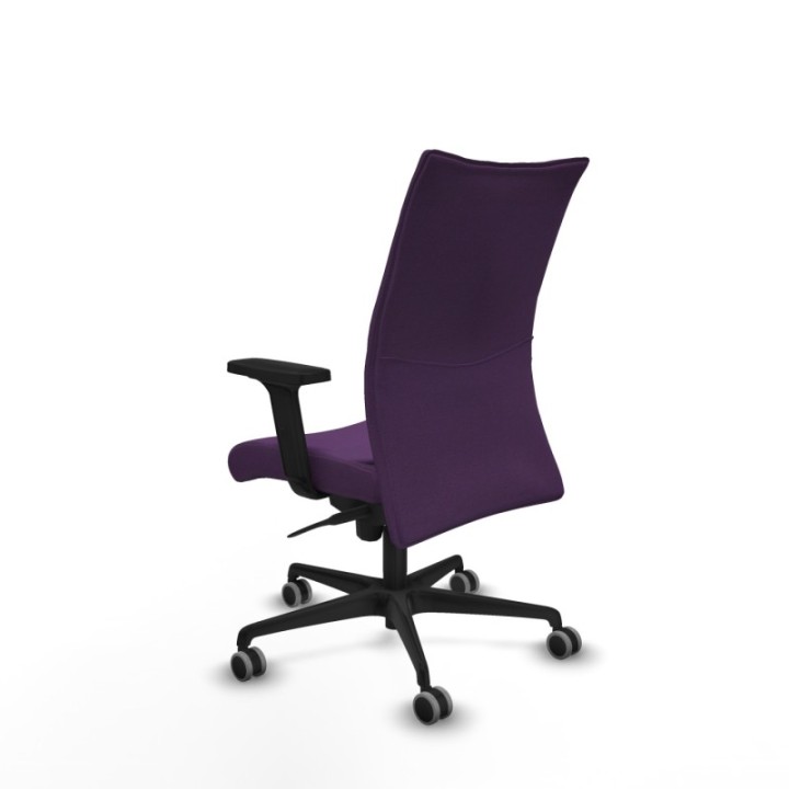 Albacete confidente sincro bali morado brazos 2D base nailon ruedas 65mm engomadas