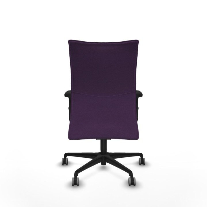 Albacete confidente sincro bali morado brazos 2D base nailon ruedas 65mm engomadas