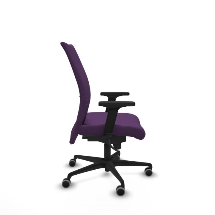 Albacete confidente sincro bali morado brazos 2D base nailon ruedas 65mm engomadas