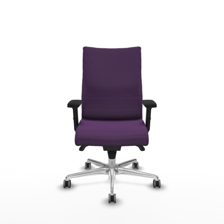 Albacete confidente sincro bali morado brazos 2D base aluminio ruedas 65mm engomadas