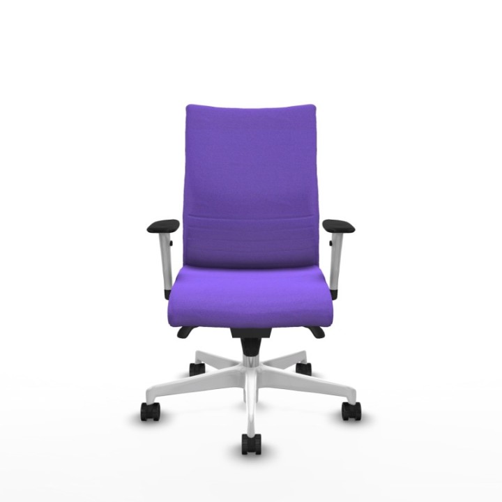 Albacete confidente sincro bali lila brazos 1D blancos base blanca ruedas 65 mm nailon