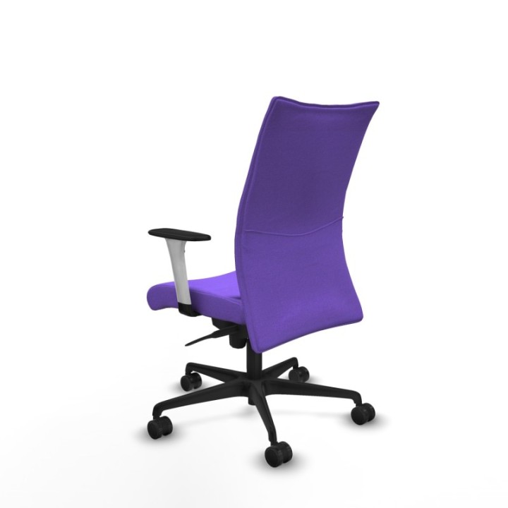 Albacete confidente sincro bali lila brazos 1D blancos base nailon ruedas 65 mm nailon