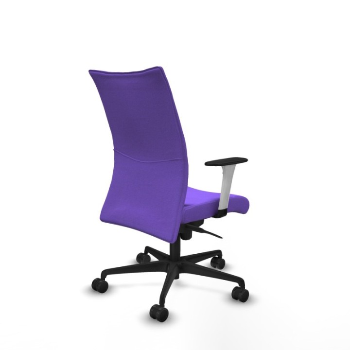 Albacete confidente sincro bali lila brazos 1D blancos base nailon ruedas 65 mm nailon