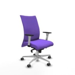 Albacete confidente sincro bali lila brazos 1D blancos base aluminio ruedas 65mm engomadas