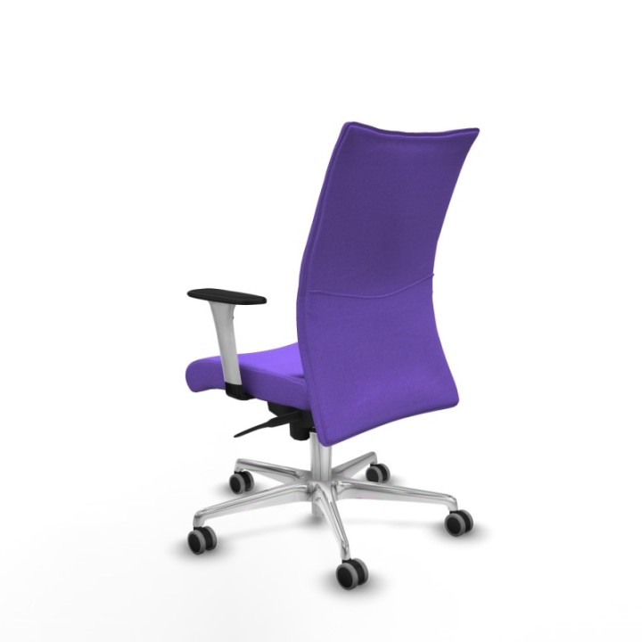 Albacete confidente sincro bali lila brazos 1D blancos base aluminio ruedas 65mm engomadas