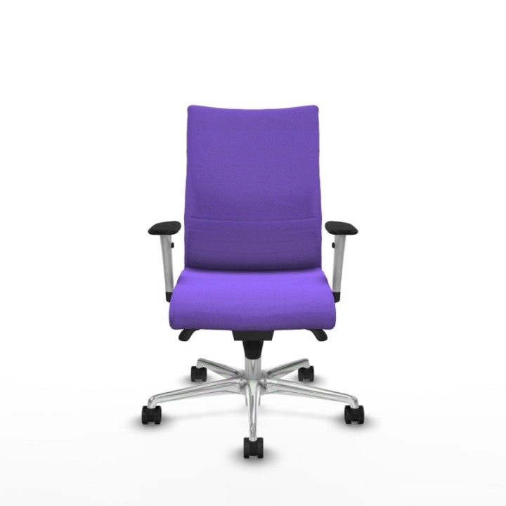 Albacete confidente sincro bali lila brazos 1D blancos base aluminio ruedas 65 mm nailon