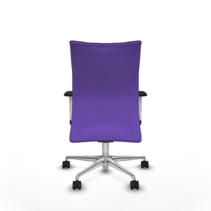 Albacete confidente sincro bali lila brazos 1D blancos base aluminio ruedas 65 mm nailon