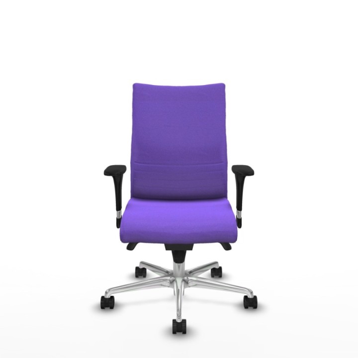 Albacete confidente sincro bali lila brazos 1D base aluminio ruedas 65 mm nailon