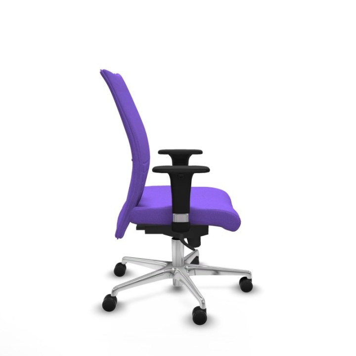 Albacete confidente sincro bali lila brazos 1D base aluminio ruedas 65 mm nailon