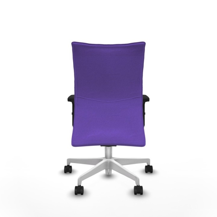 Albacete confidente sincro bali lila brazos 2D base blanca ruedas 65 mm nailon