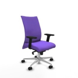 Albacete confidente sincro bali lila brazos 2D base aluminio ruedas 65 mm nailon