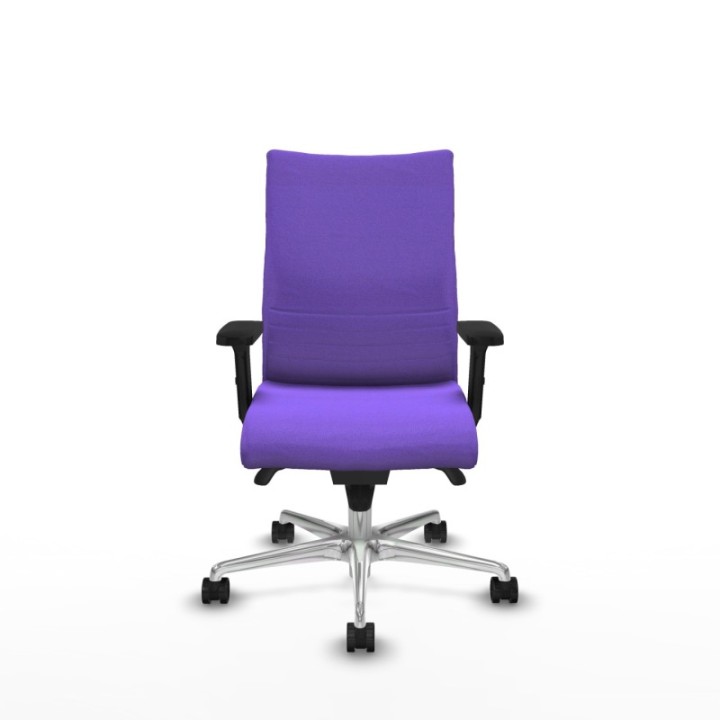 Albacete confidente sincro bali lila brazos 2D base aluminio ruedas 65 mm nailon