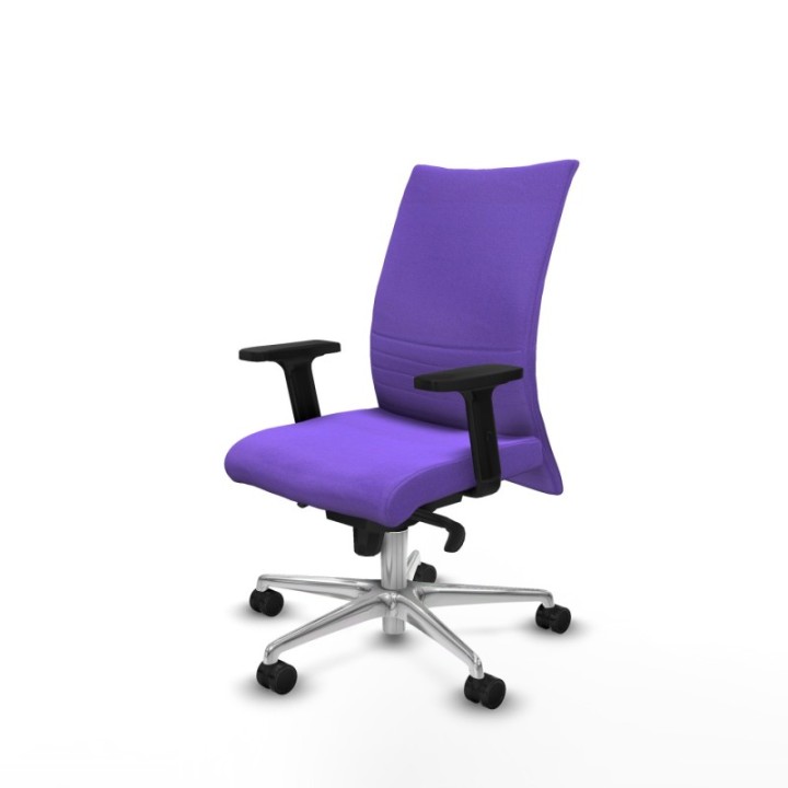 Albacete confidente sincro bali lila brazos 2D base aluminio ruedas 65 mm nailon