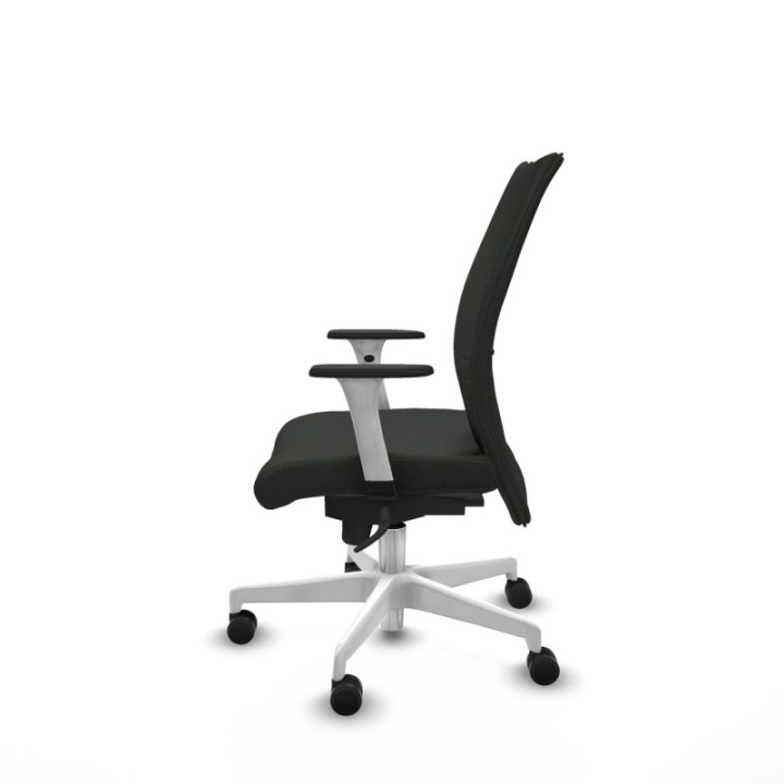 Albacete confidente sincro bali negro brazos 1D blancos base blanca ruedas 65 mm nailon