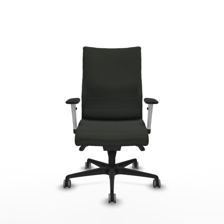 Albacete confidente sincro bali negro brazos 1D blancos base nailon ruedas 65mm engomadas