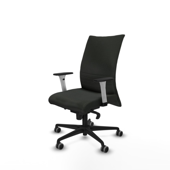 Albacete confidente sincro bali negro brazos 1D blancos base nailon ruedas 65mm engomadas