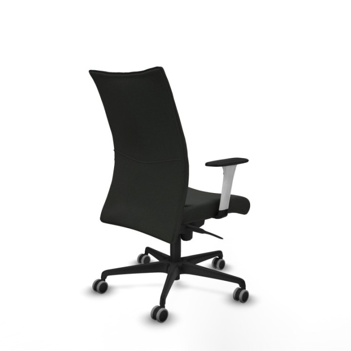 Albacete confidente sincro bali negro brazos 1D blancos base nailon ruedas 65mm engomadas