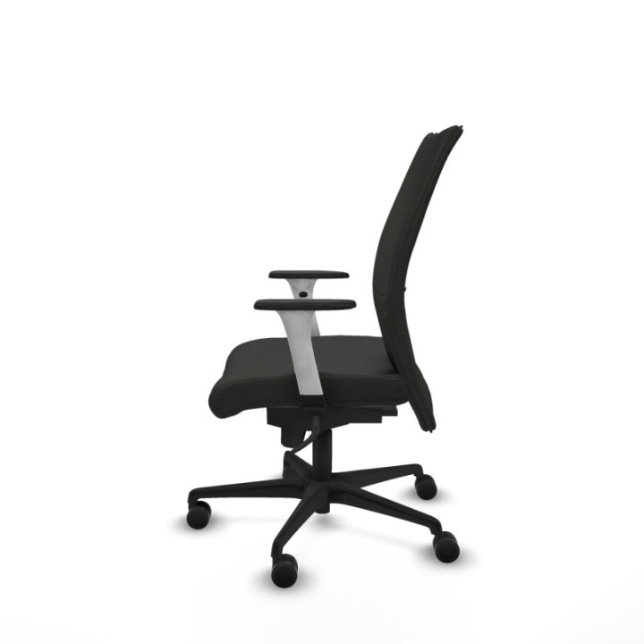 Albacete confidente sincro bali negro brazos 1D blancos base nailon ruedas 65 mm nailon