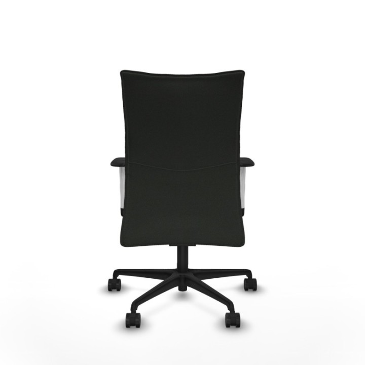 Albacete confidente sincro bali negro brazos 1D blancos base nailon ruedas 65 mm nailon